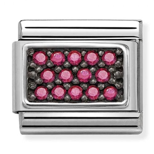 COMPOSABLE Classic PAVE steel silver 925 and CZ (Fushsia) 330324/16