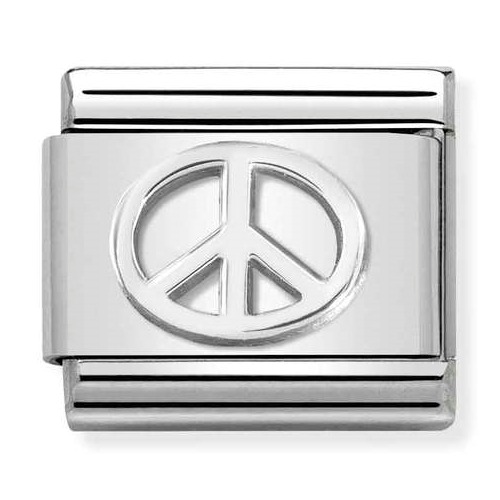 COMPOSABLE Classic SYMBOLS steel and silver 925 (Peace) 330106/04
