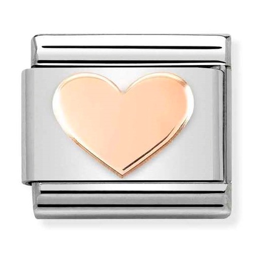 COMPOSABLE Classic SYMBOLS stainless steel and gold 9k (Heart) 430104/37