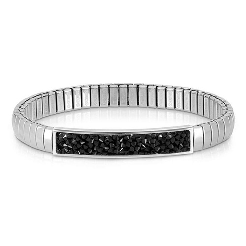팔찌 EXTENSION(익스텐션) Glitter bracelet (S) Stainless steel with crystals (Rock Black) 043220/011