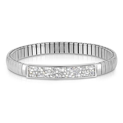 팔찌 EXTENSION(익스텐션) Glitter bracelet (S) Stainless steel with crystals (Rock Silver) 043220/032