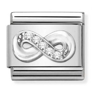 COMPOSABLE Classic SYMBOLS steel cubic zirconia and silver 925 (Infinity) 330304/41