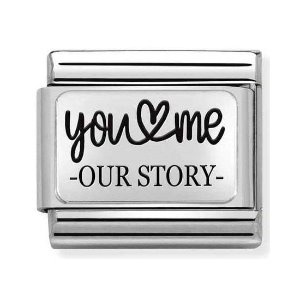 COMPOSABLE Classic PLATES steel and silver 925 (YOU AND ME OUR STORY) 330111/31