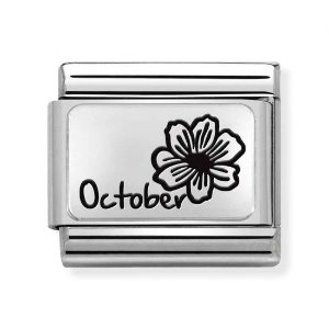 COMPOSABLE Classic PLATES MONTES IN FLOWER steel and silver 925 (October) 330112/22