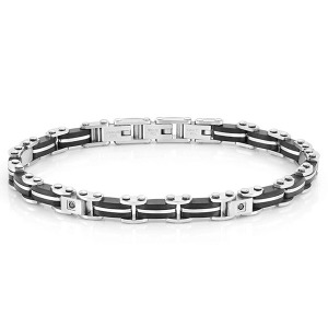 팔찌 STRONG(스트롱) bracelet ed, in steel and diamonds (Black) 028313/015