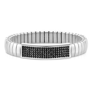 팔찌 EXTENSION(익스텐션) Glitter bracelet (M) Stainless steel with crystals (Black) 043218/011