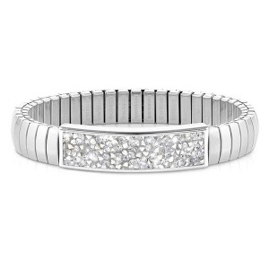 팔찌 EXTENSION(익스텐션) Glitter bracelet (M) Stainless steel with crystals (Rock Silver) 043221/032