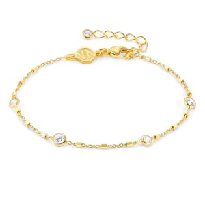 팔찌 BELLA DETAILS (벨라디테일스) bracelet 925 Silver and CZ and gold (Mixed Chain) 146685/034