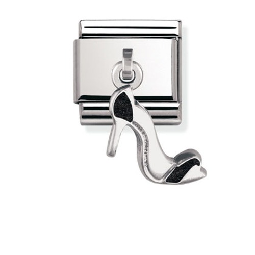 COMPOSABLE Classic CHARMS in stainless steel and sterling silver with enamel (HIGH HEEL SHOE) 031700/12