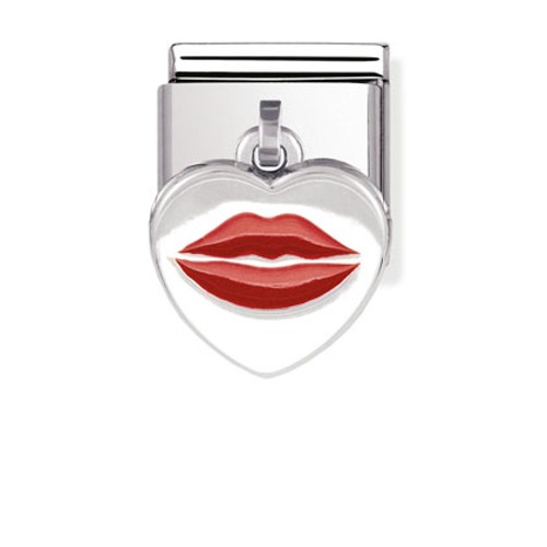 COMPOSABLE Classic CHARMS in stainless steel and sterling silver with enamel (KISS) 031700/24