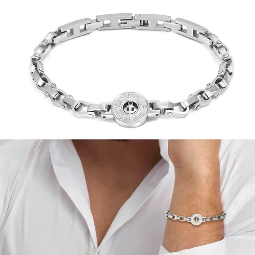 팔찌 MANVISION(맨비전) Bracelet in stainless steel CZ WITH Round Element (Anchor) 133007/001