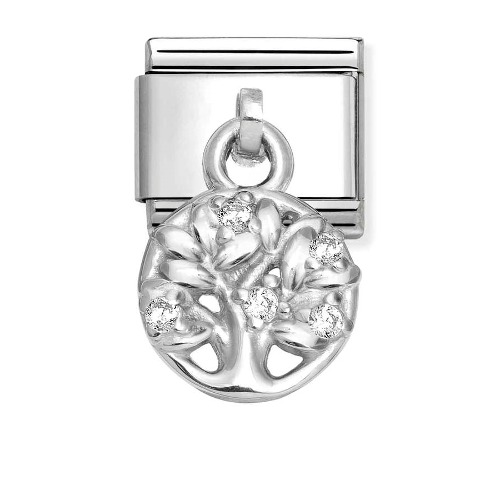 COMPOSABLE Classic CHARMS in stainless steel silver 925 and cubic zirconia (Tree of Life) 331800/27