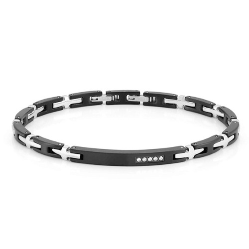 팔찌 STRONG(스트롱) bracelet ed, in steel and 5 diamonds (Black) 028315/015
