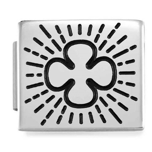 COMPOSABLE GLAM SYMBOLS (IC) in steel (FOUR-LEAF CLOVER) 230109/05