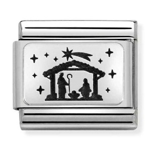COMPOSABLE Classic PLATES steel and silver 925 (NATIVITY) 330111/38