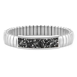 팔찌 EXTENSION(익스텐션) Glitter bracelet (M) Stainless steel with crystals (Rock Grey) 043221/018