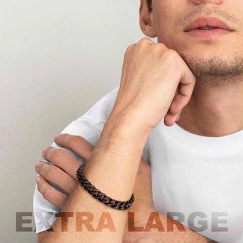 팔찌 B-YOND(비욘드) bracelet in SMALL steel with PVD Finish Black (EXTRA LARGE) 028907/038