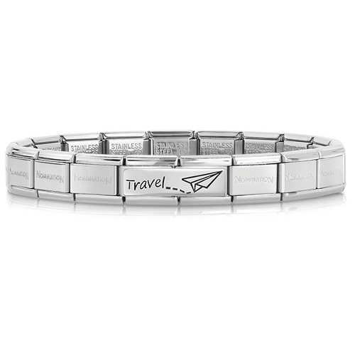 [조합] 컴포저블팔찌 Bracelet In Stainless Steel With Travel (베이스+330710/09)